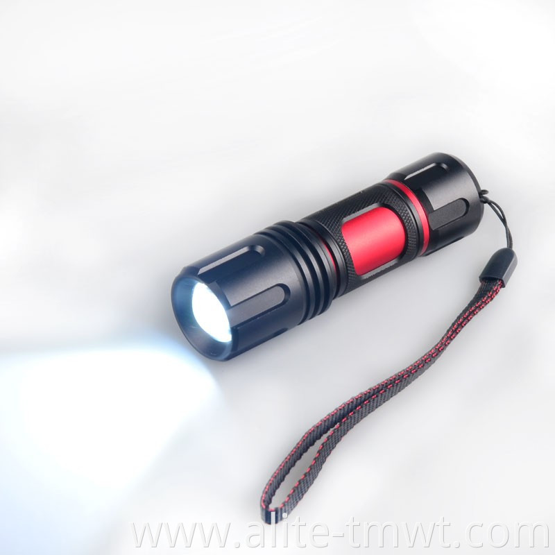 Ultra bright convoy L2 LED flashlight red aluminum 18650 or AAA zoom portable 1200 lumens xml2 led flashlight